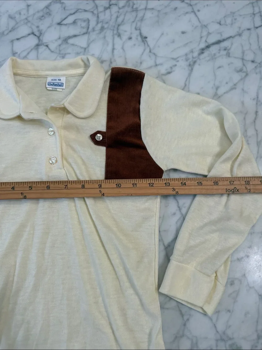 Boys Sz 6/7 vintage western shirt Corduroy Detail Buster Brown